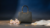 Imperial Grid Tote — Premium Ladies Handbag
