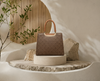 Imperial Grid Tote — Premium Ladies Handbag