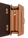 Classic Herringbone Chain Shoulder Bag – Camel | MehakBags