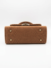 Classic Herringbone Chain Shoulder Bag – Camel | MehakBags