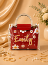 Mahroon Emily Daisy Transparent Mini Handbag – Cute Floral Jelly Tote for Girls & Women - Mehak Bags