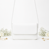 Magnetic White Button Strap Crossbody Bag for Women | Mehak Bags