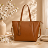 Zarya Camel Tote Bag for Women - Mehak Bags
