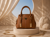 Elite Aura Handbag Lite Brown  – Premium Designer Collection