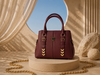 Elite Aura Handbag Mahroon– Premium Designer Collection