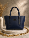 Nakedvice Classic Tote Bag –  Tan Blue Handbag