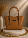 Nakedvice Classic Tote Bag –  Tan Brown Handbag