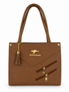 Brown Signature Charm Bag by Mehak | Elegant Women’s Handbag Set