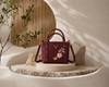 Elegant Wine Red Tote By Mehak Bag