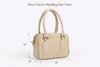 Noor Classic Handbag – Elegant Beige Top Handle Bag with Long Strap for Girls Skin