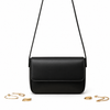 Magnetic Black Button Strap Crossbody Bag for Women | Mehak Bags