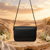 Magnetic Black Button Strap Crossbody Bag for Women | Mehak Bags