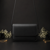 Magnetic Black Button Strap Crossbody Bag for Women | Mehak Bags
