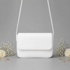 Magnetic White Button Strap Crossbody Bag for Women | Mehak Bags