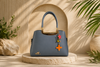 Veloura Charm Dark Grey Bag Mehak Bag