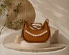 Brown Pearl Strap Mini Bag – Mehakbags