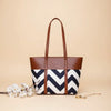 Chevron Tote Bag T-1 Brown for Women in Pakistan – MEHAKBAG